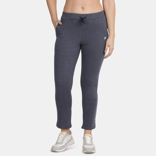 Envie Regular Fit Ankle Length Fleece Track Pant - NVTP8013 (Anthra Melange)