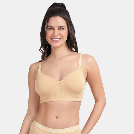 Envie Non-Padded Non-Wired 3/4th Coverage Maternity Bra - NVB1116 (Nude)