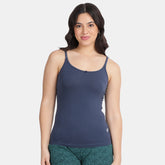 Envie Relaxed Fit Scoop Neck Short Length Camisole - NVC3010 (Dark Denim)