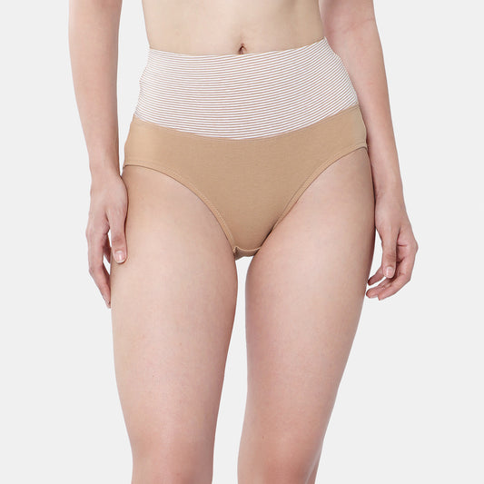 Envie High Rise Full Coverage Tummy Tucker Panty NVP2024 (Beige)