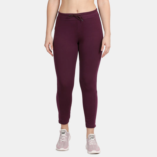 Envie Regular Fit Ankle Length Track Pant - NVTP8008 (Plum Plum)