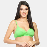 Non padded non wired minimiser bra Envie NVB1001 j green breathable fabric everyday support bra for women