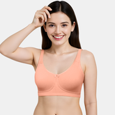 Envie Non-Padded Non-Wired 3/4th Coverage T-Shirt Bra - NVB1150 (Peach)