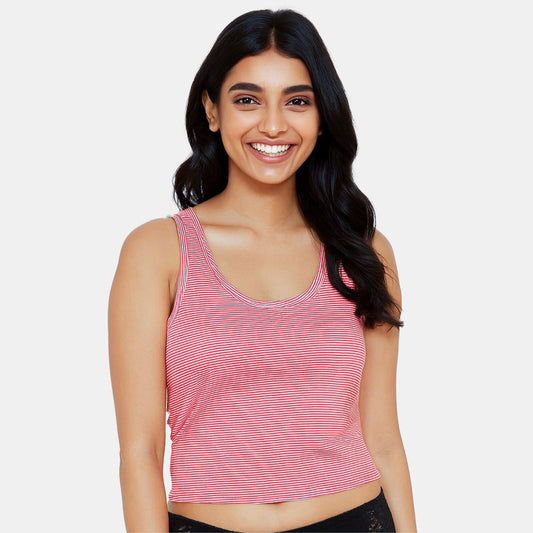 Envie Regular Fit U Neck Short Length Camisole - NVC3032 (Maroon)