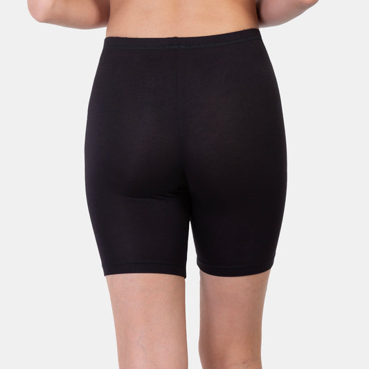 Envie Hugged Fit Thigh Length Cycling Shorts - NVS5020 (Black)