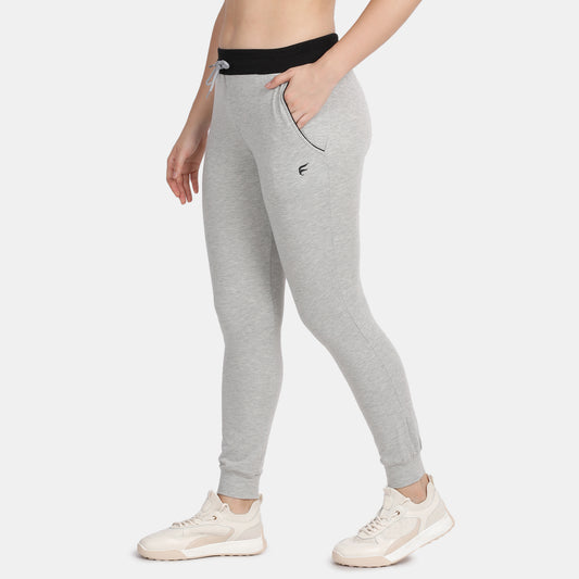Envie Regular Fit Ankle Length Track Pant - NVTP8009 (Melange Black)