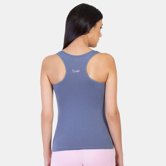 Envie U-Neck Short Length Racerback Tank Top - NVC3003 (Grisaille)