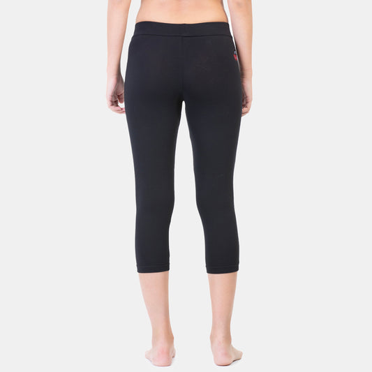 Envie Hugged Fit 3/4th Length Capri - NVCP6011 (Black)