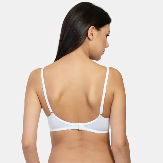 Envie Non-Padded Non-Wired 3/4th Coverage T-Shirt Bra - NVB1002 (White)