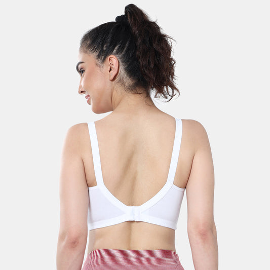 Envie Non-Padded Non-Wired Full Coverage T-Shirt Bra - NVB1106 (White)