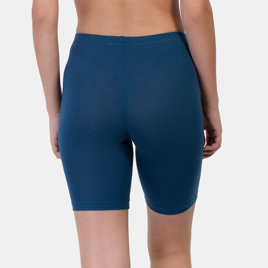 Envie Hugged Fit Thigh Length Cycling Shorts - NVS5020 (M.Blue)