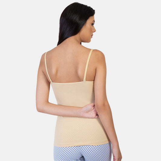 Envie Regular Fit V-Neck Short Length Moulded Camisole - NVC3004 (Nude)