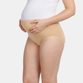 Envie High Rise 3/4th Coverage Maternity Panty - NVP2058 (Nude)