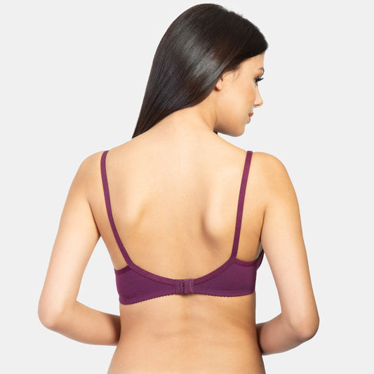 Envie Non-Padded Non-Wired 3/4th Coverage Minimizer Bra - NVB1001 (Plum)