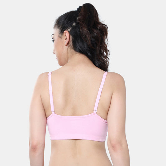 Envie Girls Non-Padded Non-Wired Full Coverage Beginners Bra - NVGB1113 (Pink)