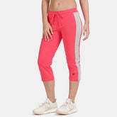 Envie Regular Fit 3/4th Length Contrast Capri - NVCP6006 (Rosebite Grey)