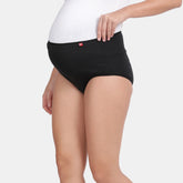 Envie High Rise 3/4th Coverage Maternity Panty - NVP2058 (Black)