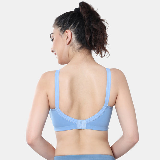 Envie Non-Padded Non-Wired Full Coverage T-Shirt Bra - NVB1106 (Blue)
