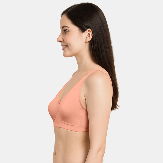 Envie Non-Padded Non-Wired 3/4th Coverage T-Shirt Bra - NVB1150 (Peach)