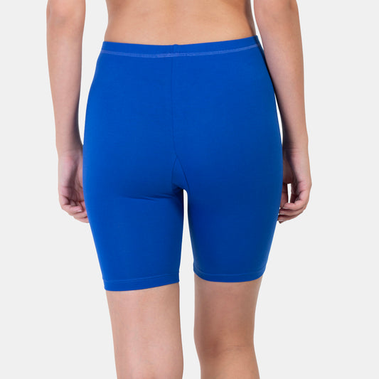 Envie Hugged Fit Thigh Length Cycling Shorts - NVS5019 (Sapphire)