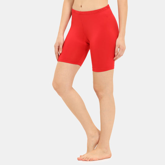 Envie Hugged Fit Cycling Shorts - NVS5026 (True Red)