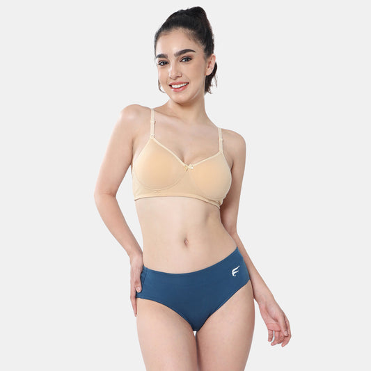 Envie Padded Non-Wired 3/4th Coverage T-Shirt Bra - NVB1105 (Nude)