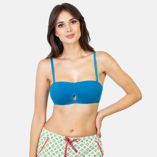 Envie Non-Padded Non-Wired Medium Coverage Bandeau Bra - NVB1027 (Royal Blue)