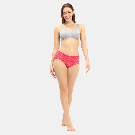 Envie Non-Padded Non-Wired 3/4th Coverage T-Shirt Bra - NVB1082 (Grey Melange)