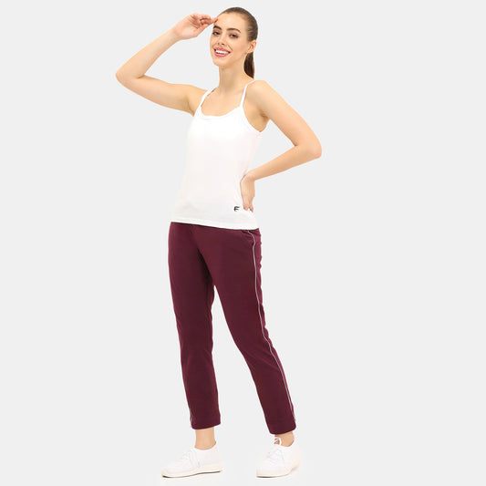 Envie Regular Fit Round Neck Short Length Basic Camisole - NVC3021 (White)
