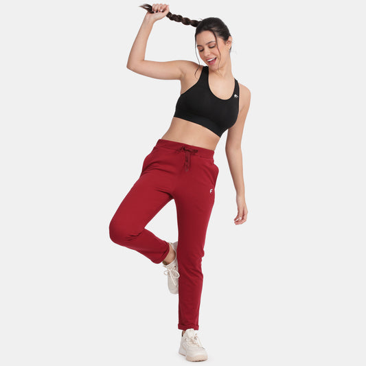 Envie Regular Fit Ankle Length Track Pant - NVTP8011 (Maroon)