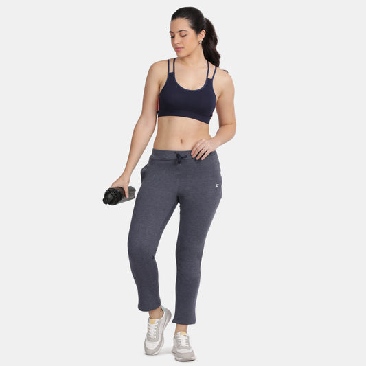Envie Regular Fit Ankle Length Fleece Track Pant - NVTP8013 (Anthra Melange)