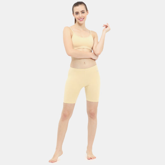 Envie Hugged Fit Thigh Length Cycling Shorts - NVS5025 (Nude)