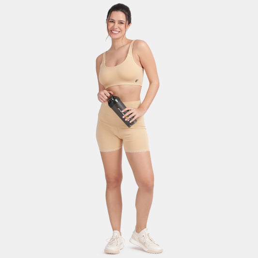 Envie Non-Padded Non-Wired Full Coverage Sports Bra - NVB1054 (Nude)