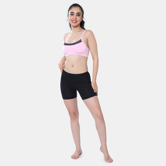 Envie Hugged Fit Thighcling Shorts - NVS5029 (Black)