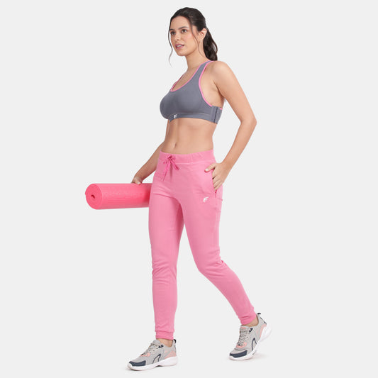 Envie Regular Fit Ankle Length Jogger Pant - NVTP8012 (Hot Pink)
