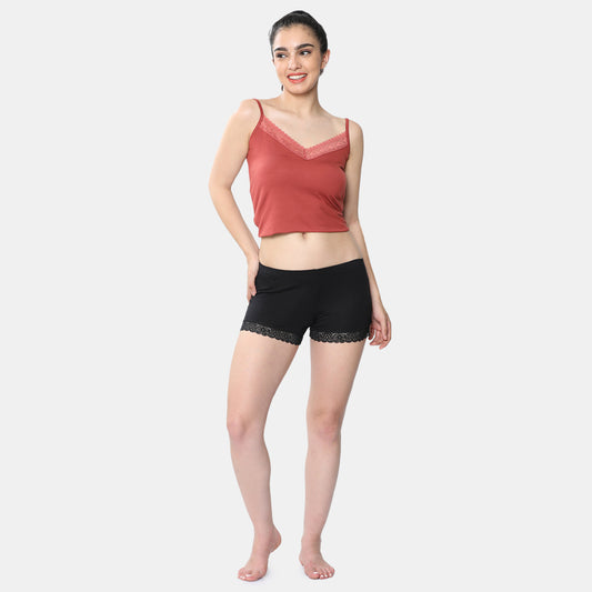 Envie Hugged Fit Ultralight Hot Shorts - NVS5030 (Black)