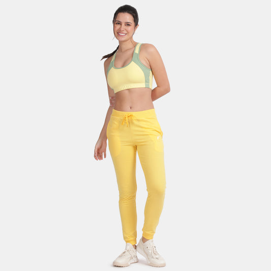 Envie Regular Fit Ankle Length Jogger Pant - NVTP8012 (Lemon Yellow)