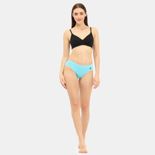 Envie Non-Padded Non-Wired 3/4th Coverage Minimiser Bra - NVB1083 (Black)