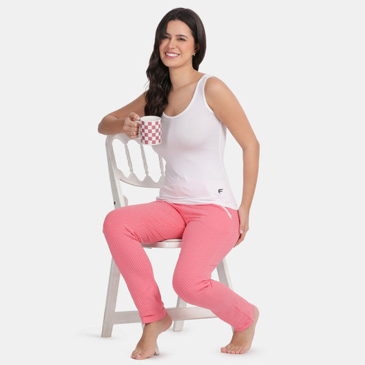 Envie Regular Fit U-Neck Short Length Tank Top - NVC3006 (White)