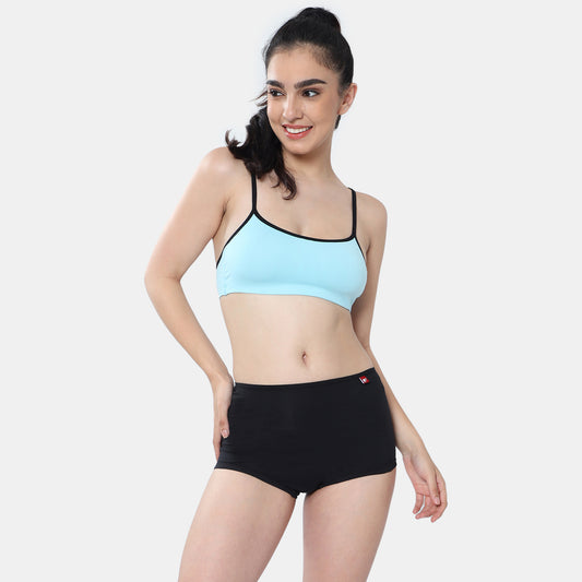 Envie Midrise Hugged Fit Comfort Boyshorts - NVS5027 (Black)