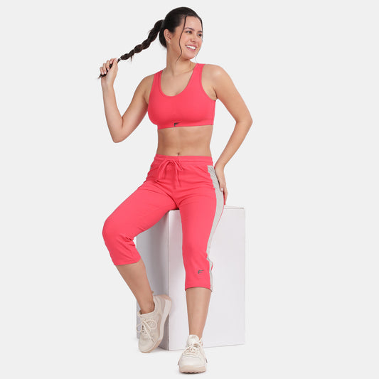 Envie Non-Padded Non-Wired Full Coverage Sports Bra - NVB1055 (Rosebite)