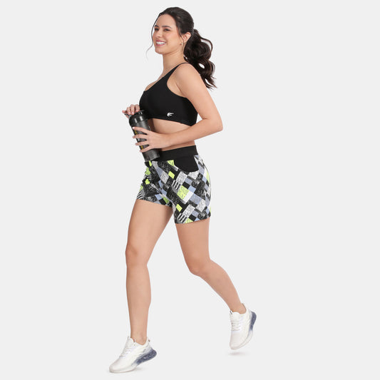 Envie Value+ Non-Padded Non-Wired Full Coverage Sports Bra - NVB1054 (Black)