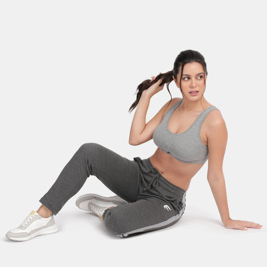 Envie Regular Fit Ankle Length Track Pant - NVTP8002 (Anthra Grey)