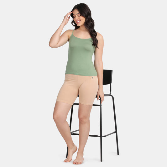 Envie Hugged Fit Thigh Length Cycling Shorts - NVS5019 (Nude)