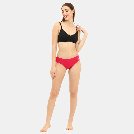 Envie Value+ Non-Padded Non-Wired Full Coverage T-Shirt Bra - NVB1084 (Black)