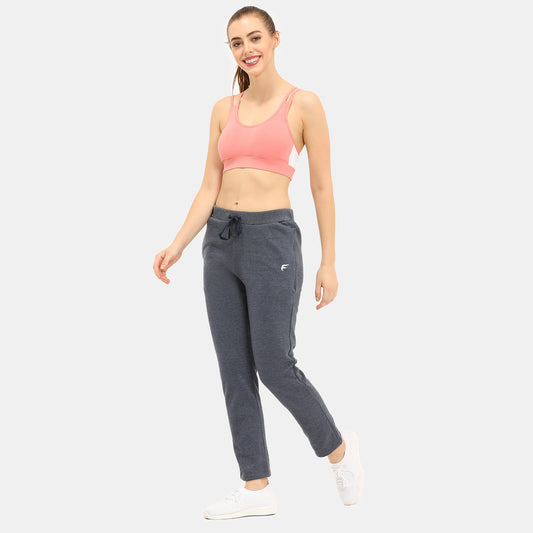 Envie Regular Fit Ankle Length Fleece Track Pant - NVTP8013 (Indigo Melange)