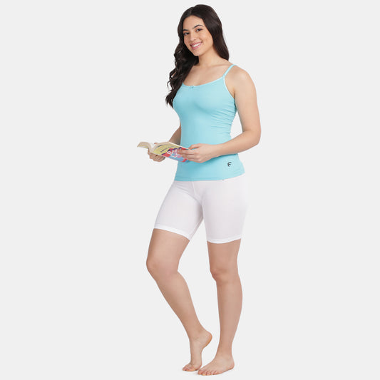 Envie Relaxed Fit Scoop Neck Short Length Camisole - NVC3010 (Blue Curacao)