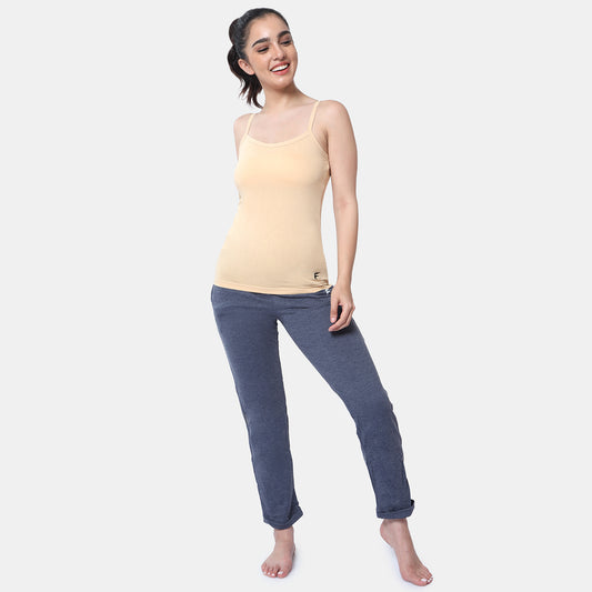 Envie Regular Fit Round Neck Short Length Basic Camisole - NVC3021 (Nude)