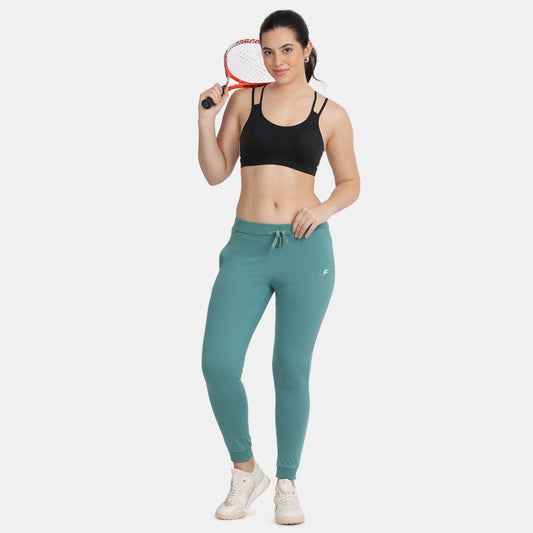 Envie Regular Fit Ankle Length Jogger Pant - NVTP8012 (Sea Green)