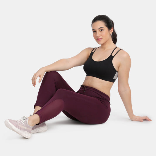 Envie Regular Fit Ankle Length Track Pant - NVTP8008 (Plum Plum)
